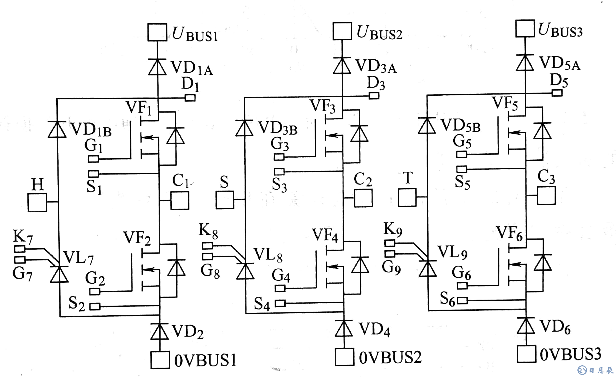 功率模塊電氣圖