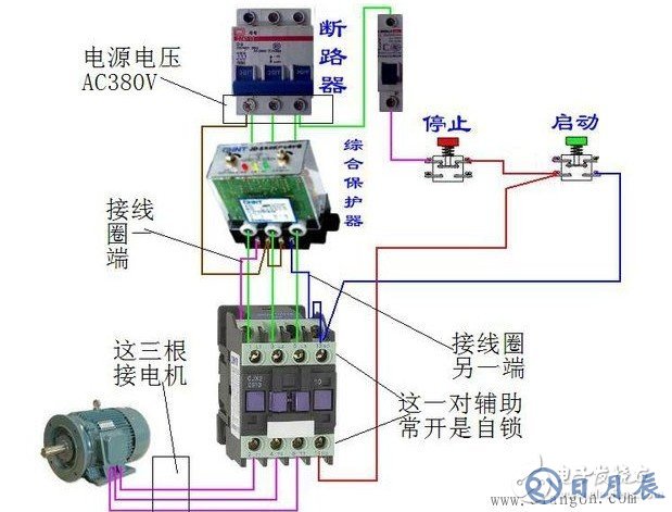 電機過載保護器接線圖詳解