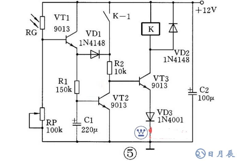 三極管組成的光控開關電路原理圖_四款光控開關電路圖