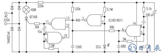 一文解析三極管組成的光控開關電路原理圖