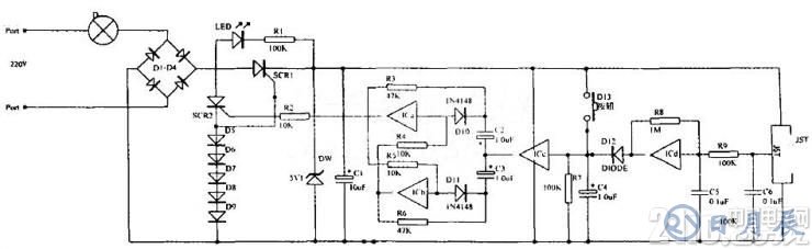 用數字電路CD4069制作的萬能遙控輕觸開關