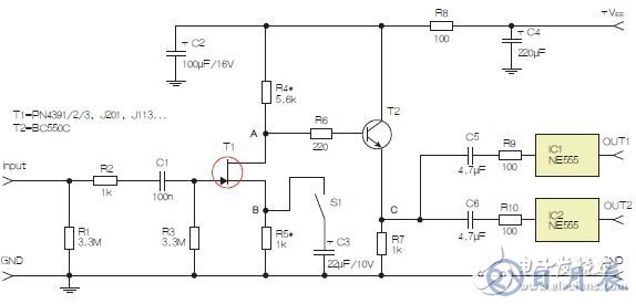 基于555定時(shí)器和D類放大器的耳機(jī)音頻線路驅(qū)動(dòng)器設(shè)計(jì)